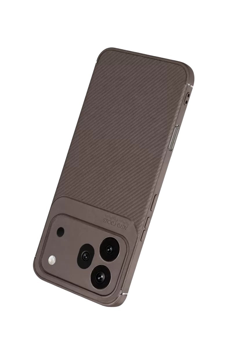 Mey İthalat® Huawei Honor 600 Pro Auto Focus Karbon Kapak - Gri