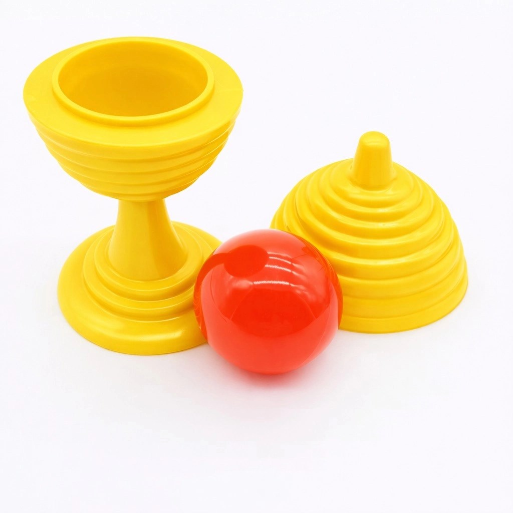 Mey İthalat® Sarı Renk Sihirli Kupa Top Kaybetme Oyunu 7 cm