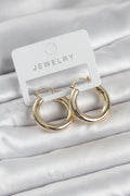 Mey İthalat® Gold Renk Pirinç Halka 25 mm Kadın Küpe