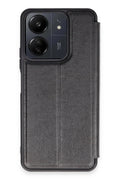 Mey İthalat® Redmi 13C Kılıf Flip Cover - Siyah