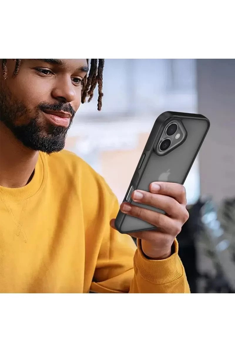 Mey İthalat® iPhone 16 Kılıf Elegant Kapak - Lacivert
