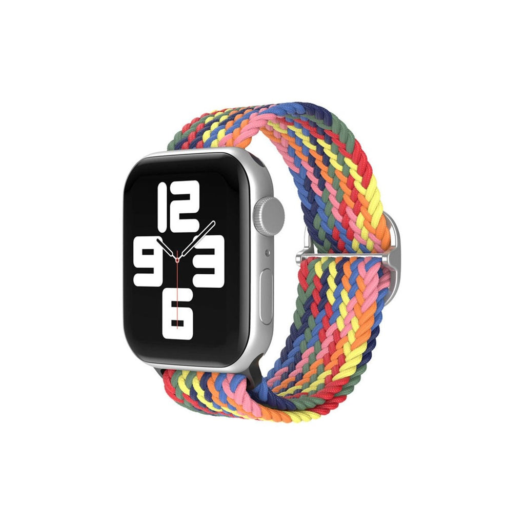 Mey İthalat® Watch 42mm Star Kordon - Siyah-Kırmızı-Sarı