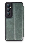 Mey İthalat® Realme C65 Kılıf Flip Cover - Koyu Yeşil