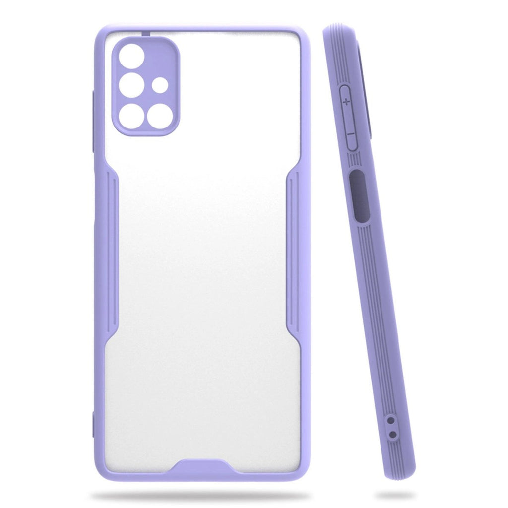 Mey İthalat® Samsung Galaxy M51 Kılıf Platin Silikon - Lila