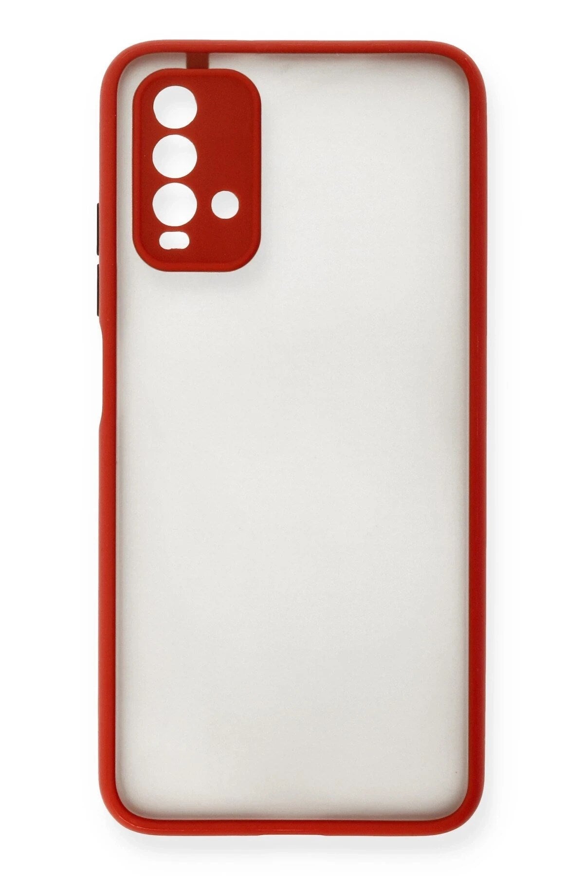 Mey İthalat® Redmi 9T Kılıf Montreal Silikon Kapak - Kırmızı