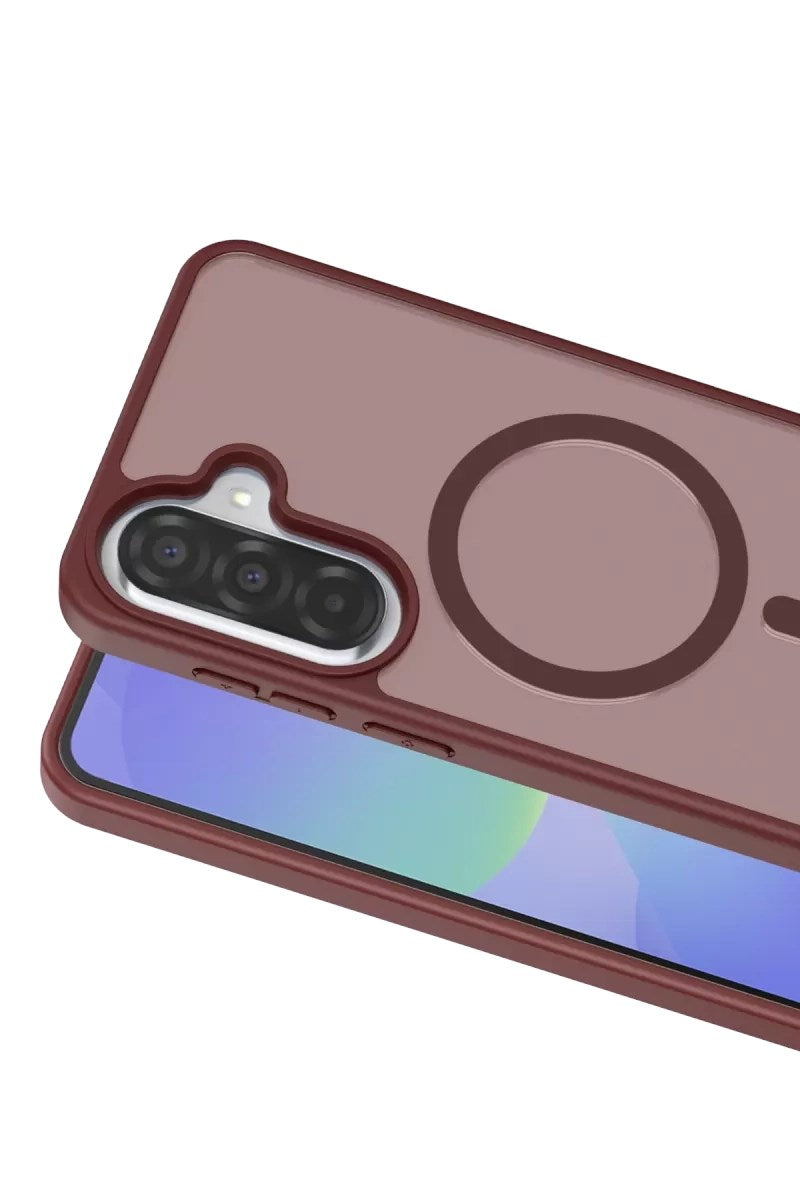 Mey İthalat® Samsung Galaxy A17 5G Jota Magsafe Kapak - Bordo