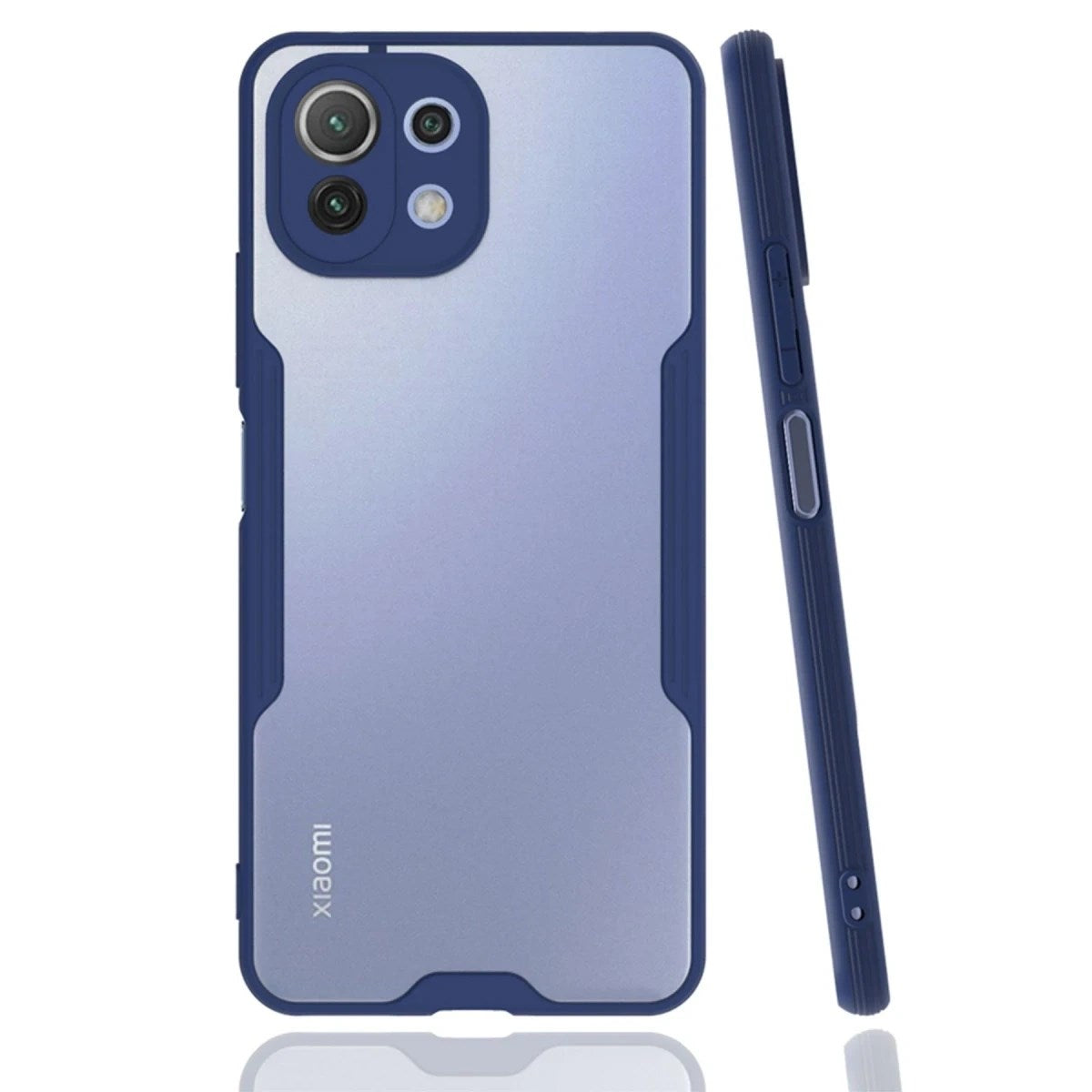 Mey İthalat® Mİ 11 Lite Kılıf Platin Silikon - Lacivert
