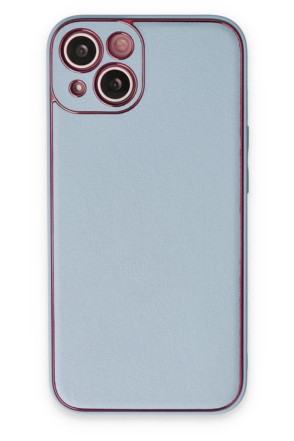 Mey İthalat® iPhone 14 Plus Kılıf Coco Deri Silikon Kapak - Sky Blue