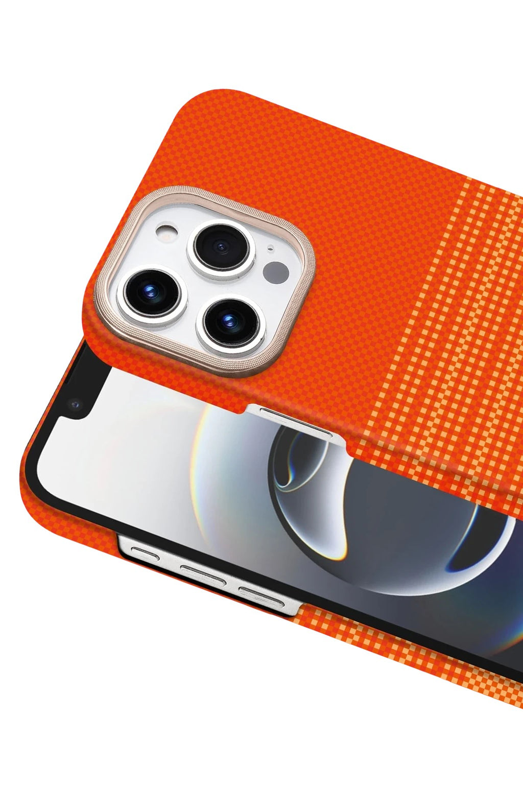 Mey İthalat® iPhone 15 Pro Max Vega Magsafe Kapak - Turuncu