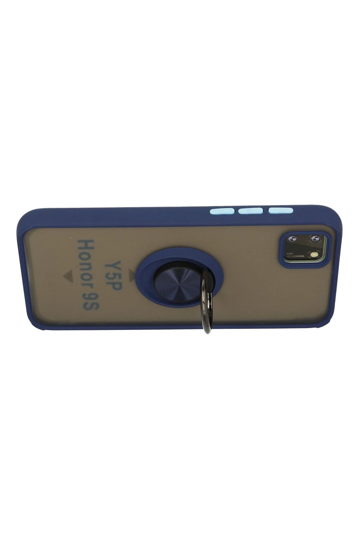 Mey İthalat® Huawei Y5P Kılıf Montreal Yüzüklü Silikon Kapak - Lacivert