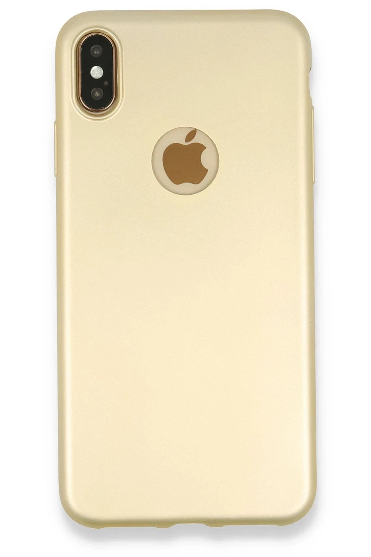 Mey İthalat® iPhone XS Max Kılıf First Silikon - Gold