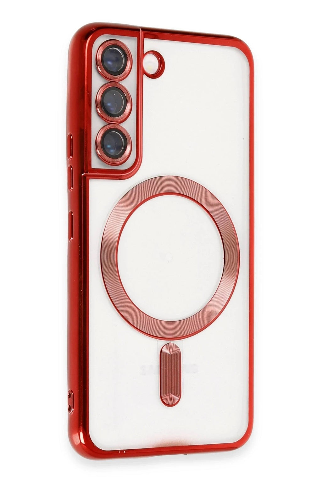 Mey İthalat® Samsung Galaxy S22 Kılıf Kross Magneticsafe Kapak - Kırmızı