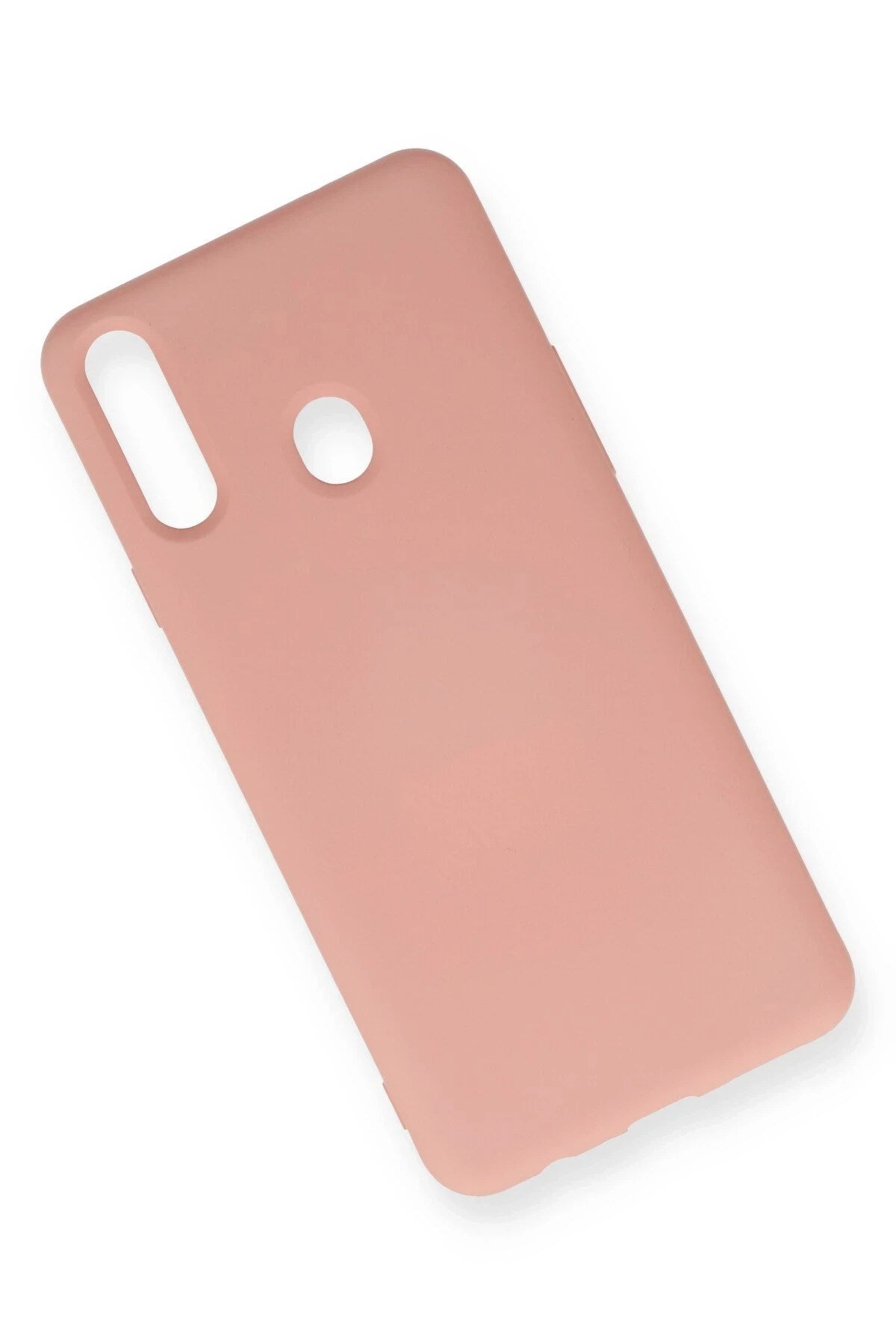 Mey İthalat® Samsung Galaxy A20S Kılıf Nano içi Kadife Silikon - Pudra
