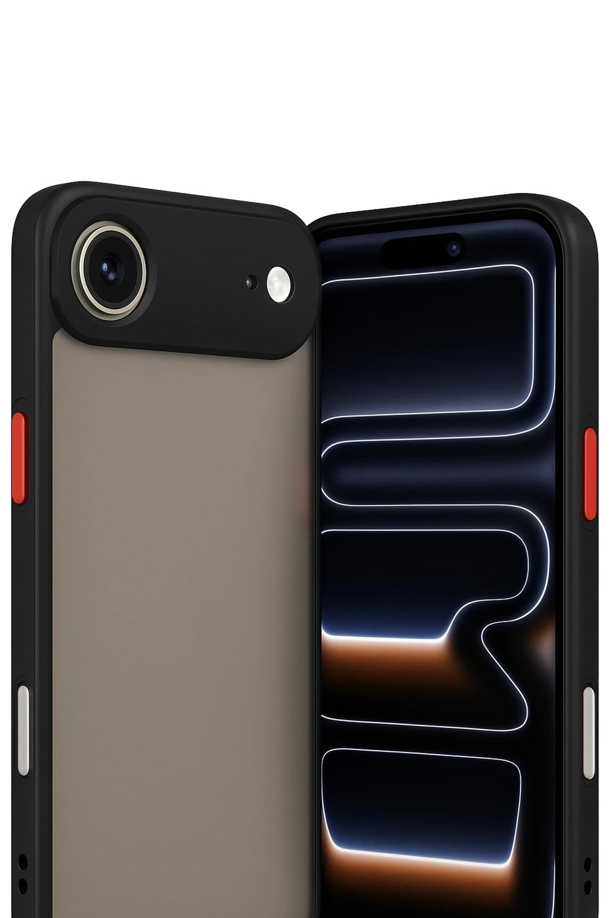 Mey İthalat® iPhone 17 Air Kılıf Montreal Silikon Kapak - Siyah
