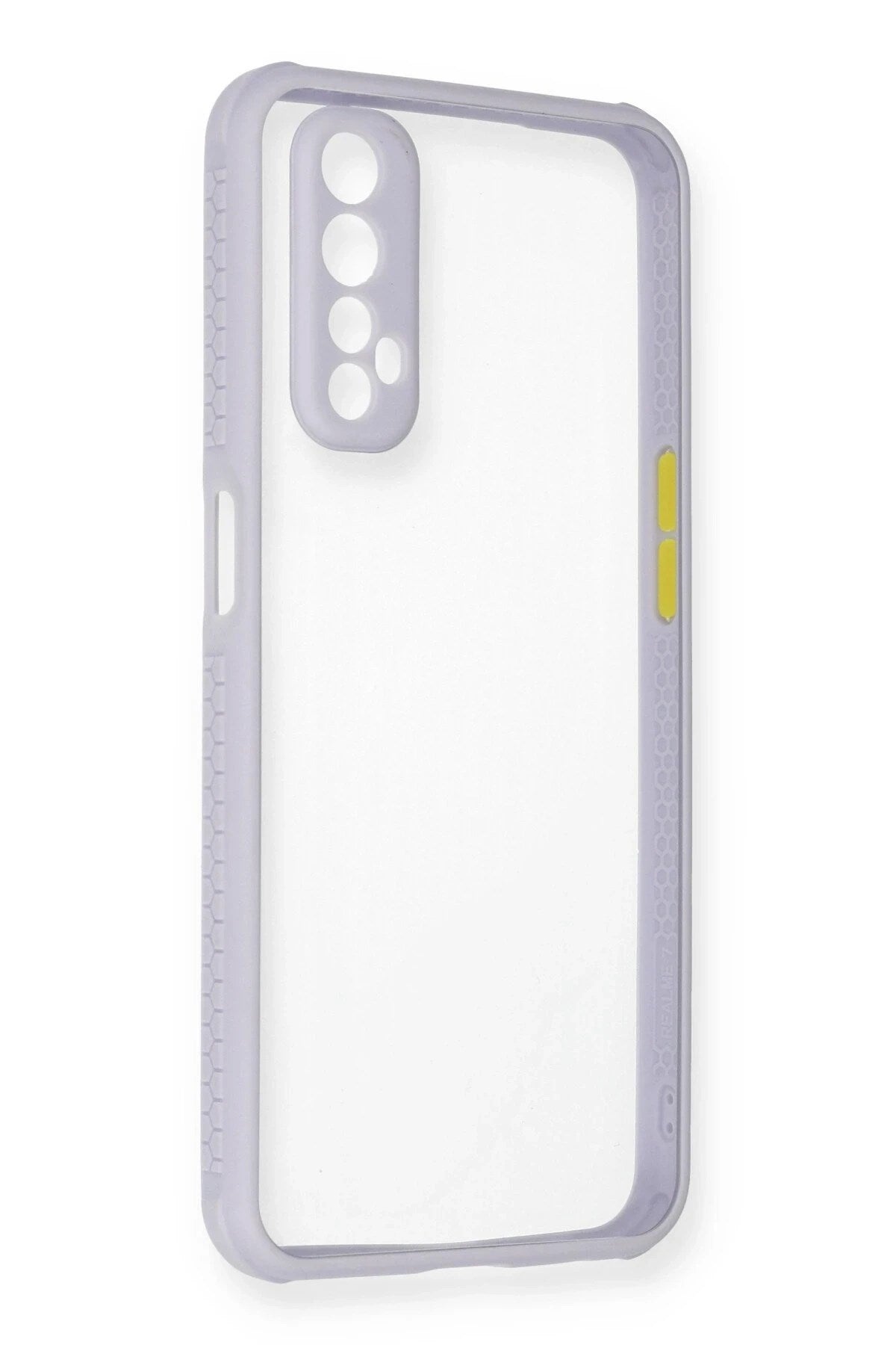 Mey İthalat® Realme 7 Kılıf Miami Şeffaf Silikon - Lila