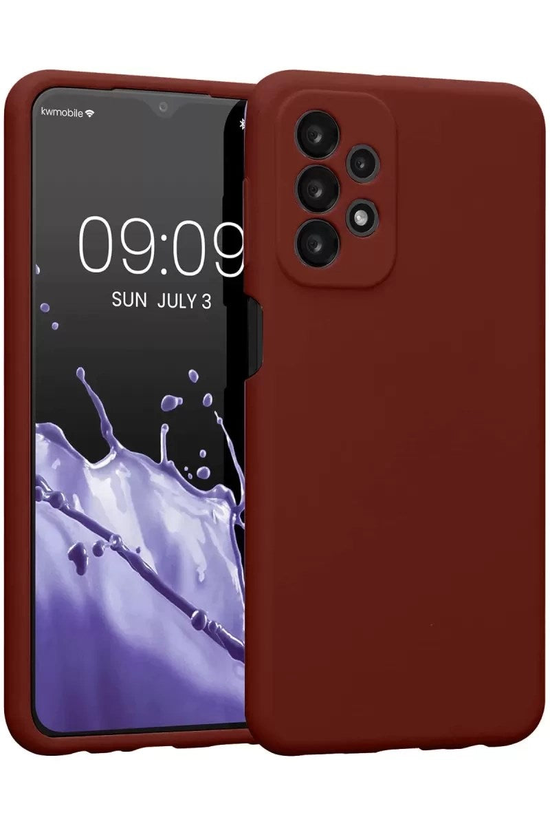 Mey İthalat® Samsung Galaxy A23 4G Kılıf First Silikon - Bordo