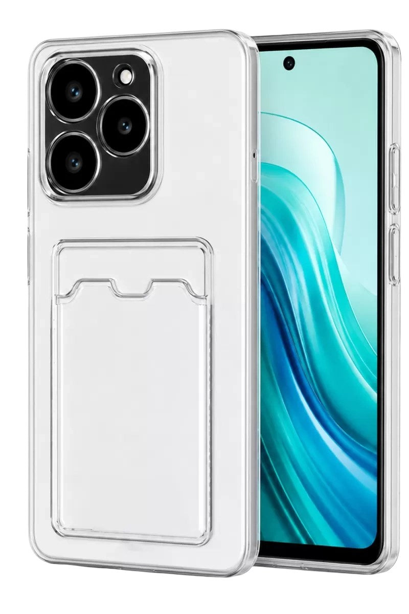 Mey İthalat® Realme C61 Kılıf Kart Şeffaf Silikon - Şeffaf