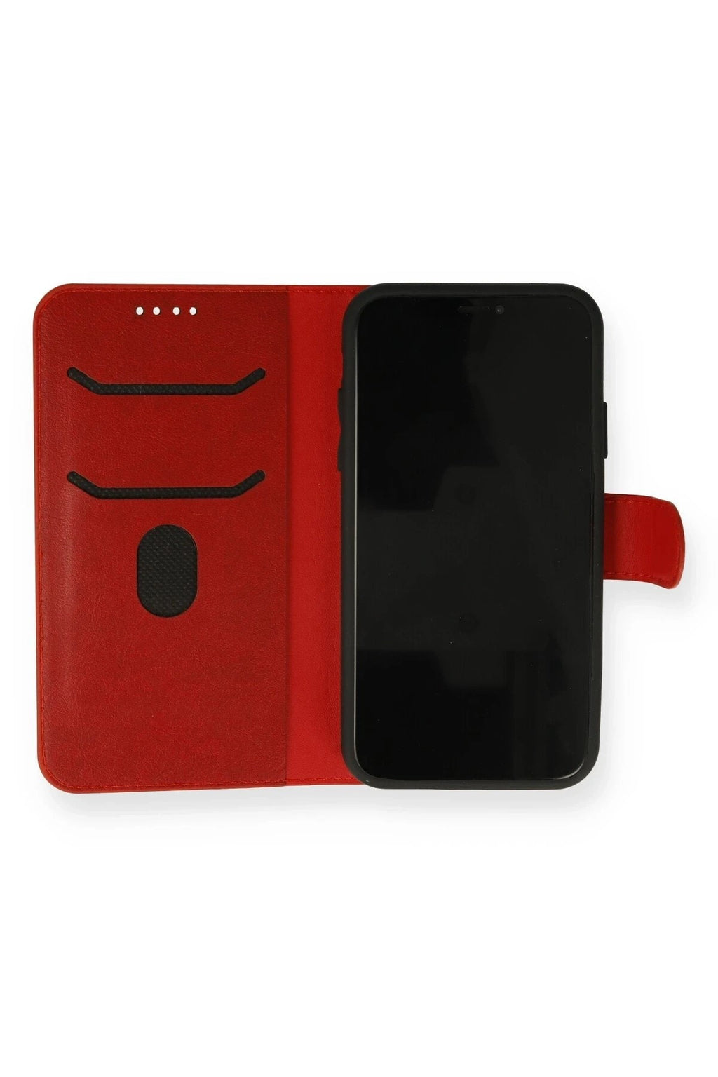 Mey İthalat® iPhone 13 Mini Kılıf Trend S Plus Kapaklı Kılıf - Kırmızı