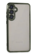 Mey İthalat® Samsung Galaxy S23 FE Kılıf Lensli Silikon - Yeşil