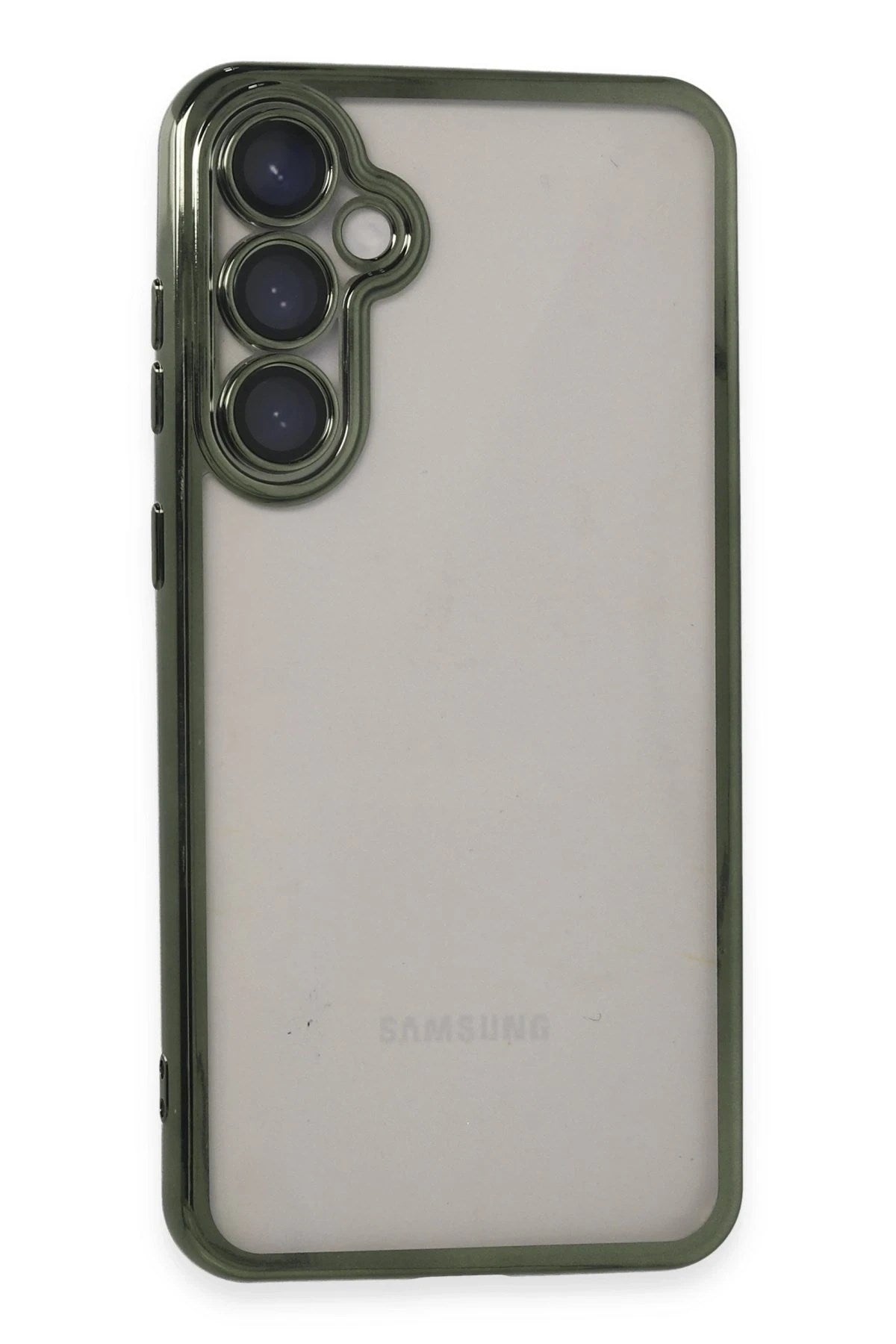 Mey İthalat® Samsung Galaxy S23 FE Kılıf Lensli Silikon - Yeşil