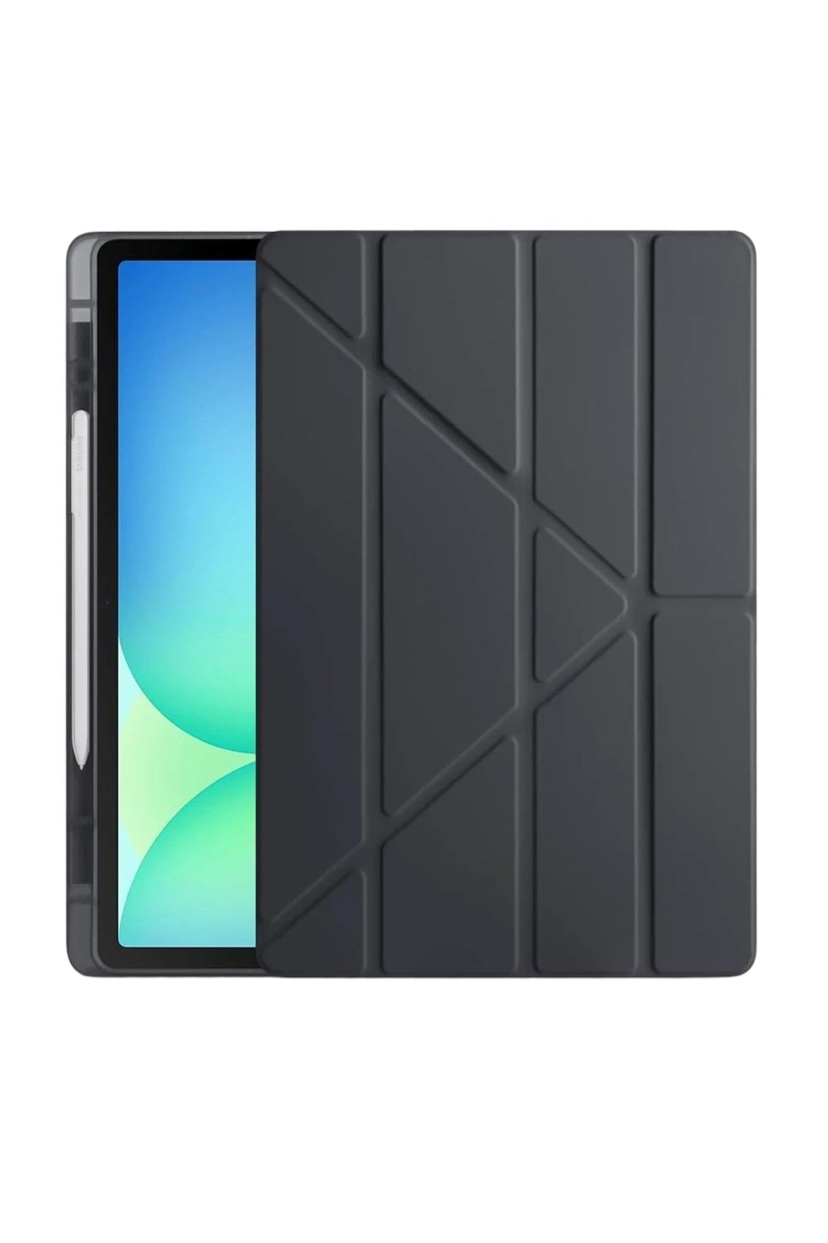 Mey İthalat® iPad Pro 11 (2024) Kılıf Kalemlikli Hugo Tablet Kılıfı - Siyah