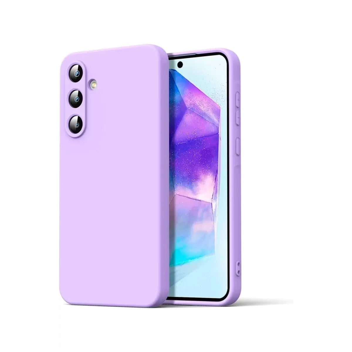 Mey İthalat® Samsung Galaxy A16 5G Kılıf Nano içi Kadife Silikon - Lila
