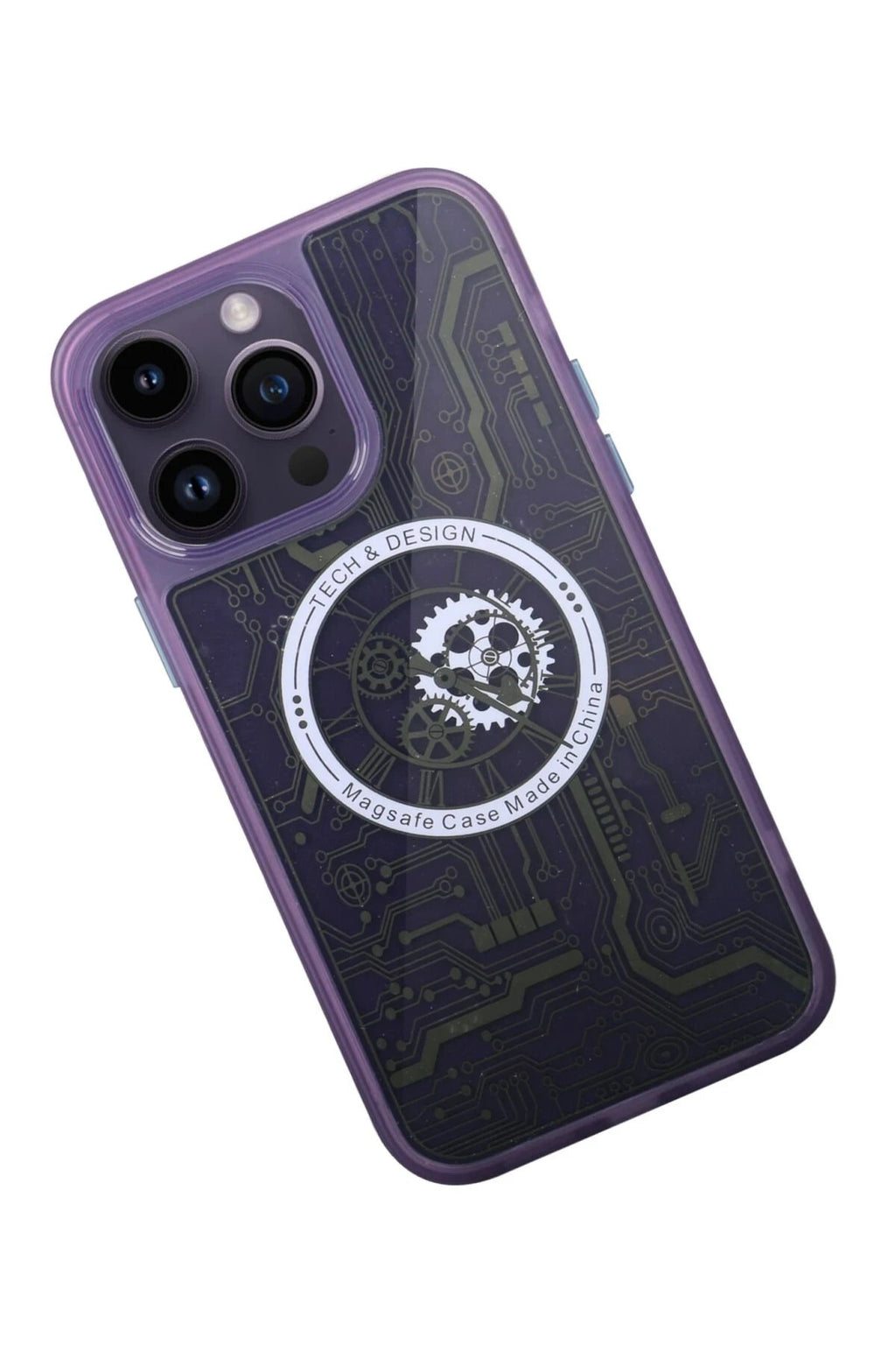 Mey İthalat® iPhone 14 Pro Kılıf Magic Magneticsafe Silikon - Derin Mor