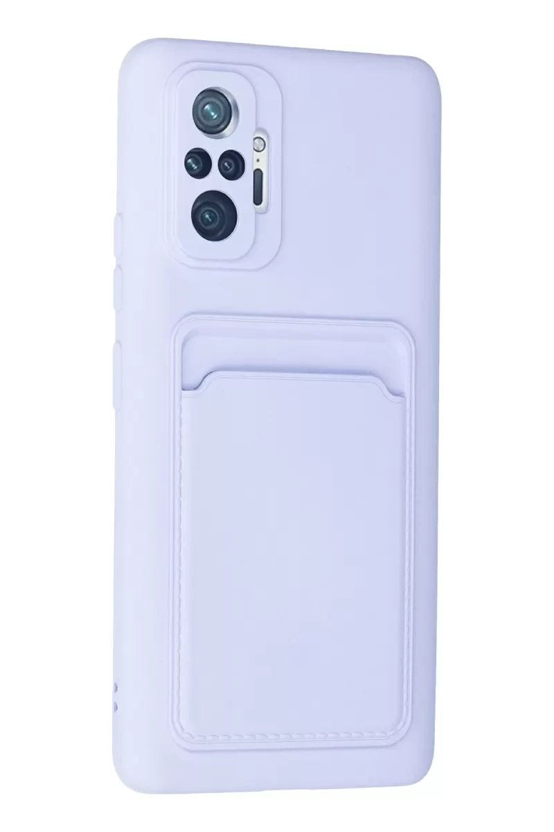 Mey İthalat® Redmi Note 10 Pro Kılıf Kelvin Kartvizitli Silikon - Lila