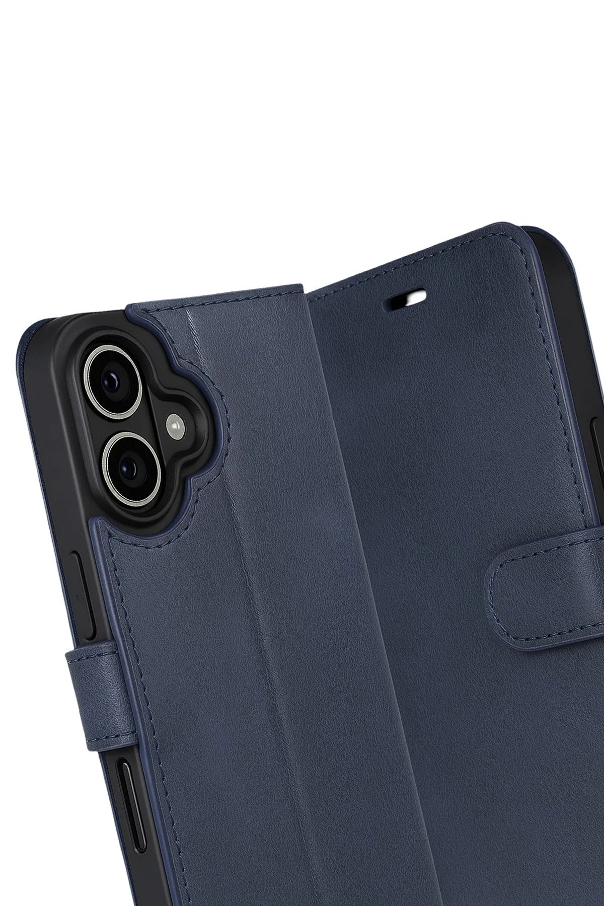 Mey İthalat® iPhone 17 Trend S Plus Kapaklı Kılıf - Lacivert