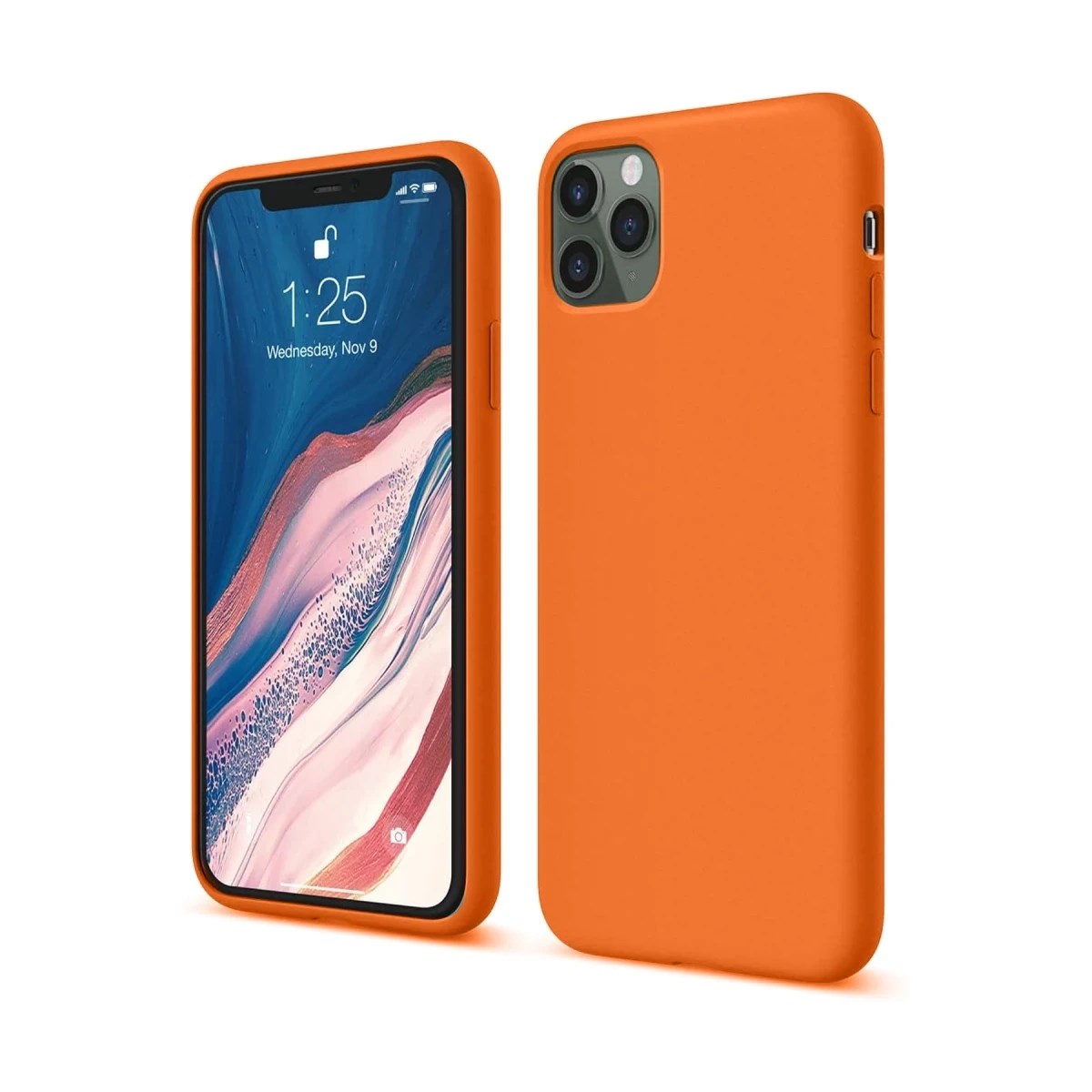 Mey İthalat® iPhone 11 Pro Kılıf First Silikon - Turuncu
