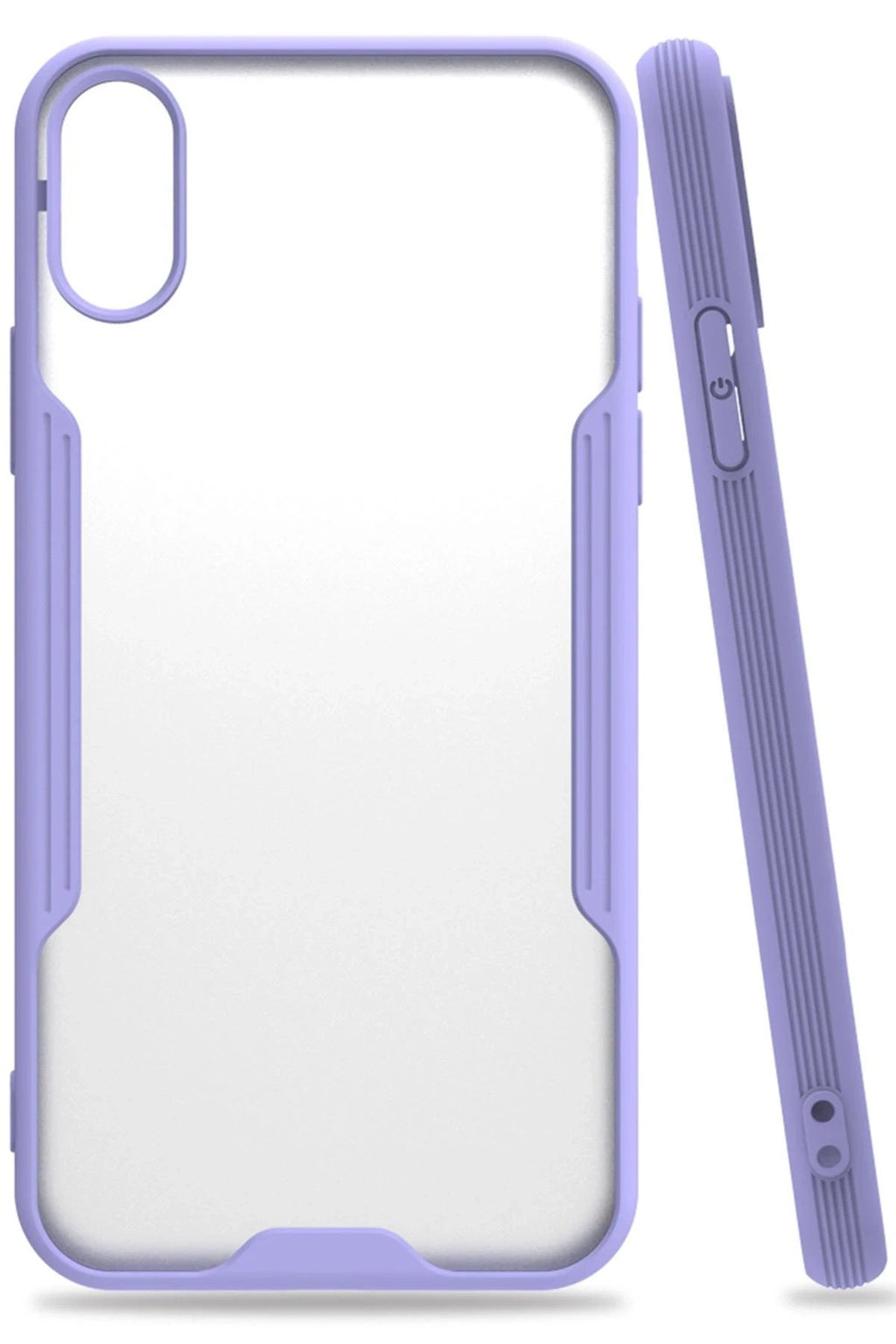Mey İthalat® iPhone X Kılıf Platin Silikon - Lila