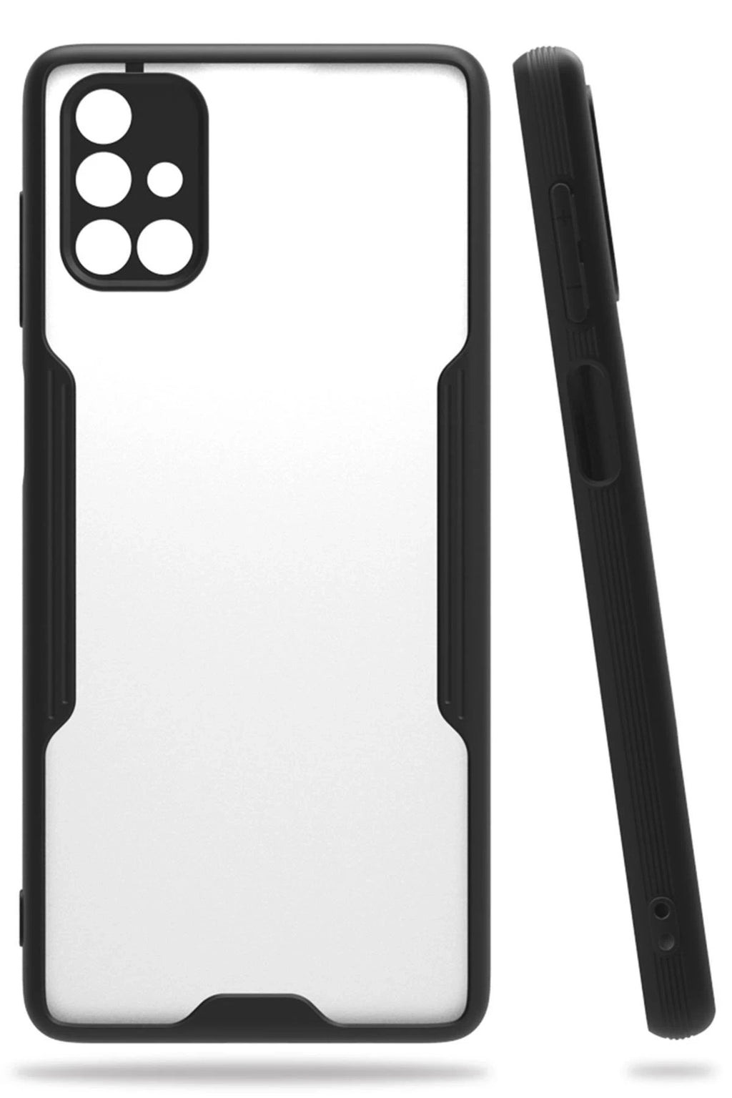 Mey İthalat® Samsung Galaxy M51 Kılıf Platin Silikon - Siyah