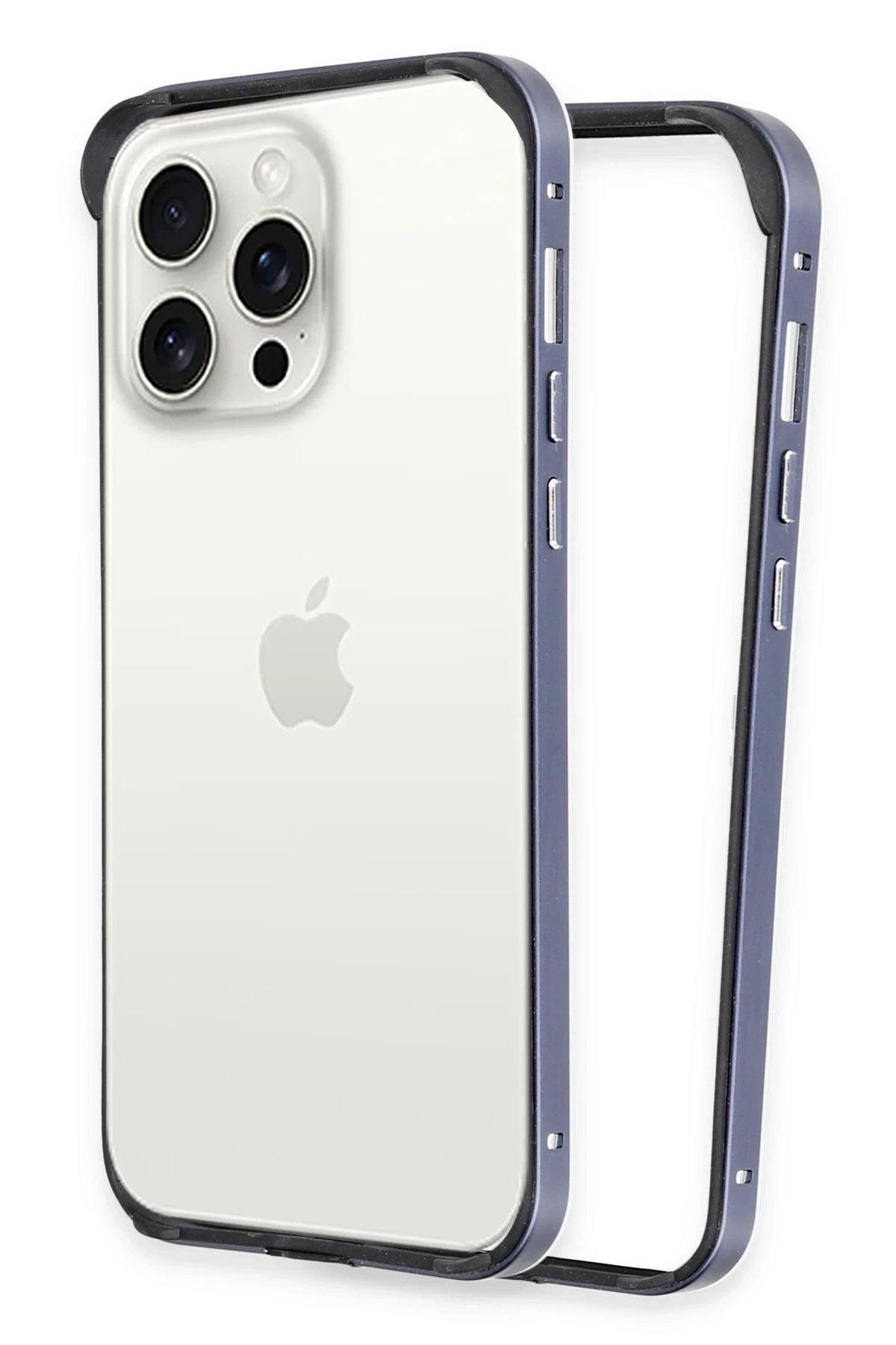 Mey İthalat® iPhone 15 Pro Land Bumper Koruma Kapak - Lacivert