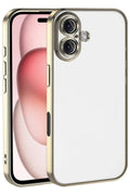 Mey İthalat® iPhone 17 Lensli Silikon - Gold