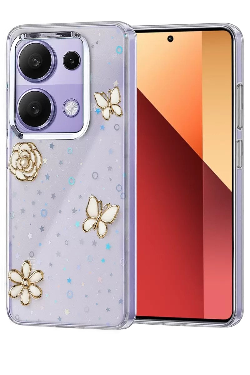 Mey İthalat® Redmi Note 13 Pro 4G Fiyonk Desenli Kapak - Desen 10