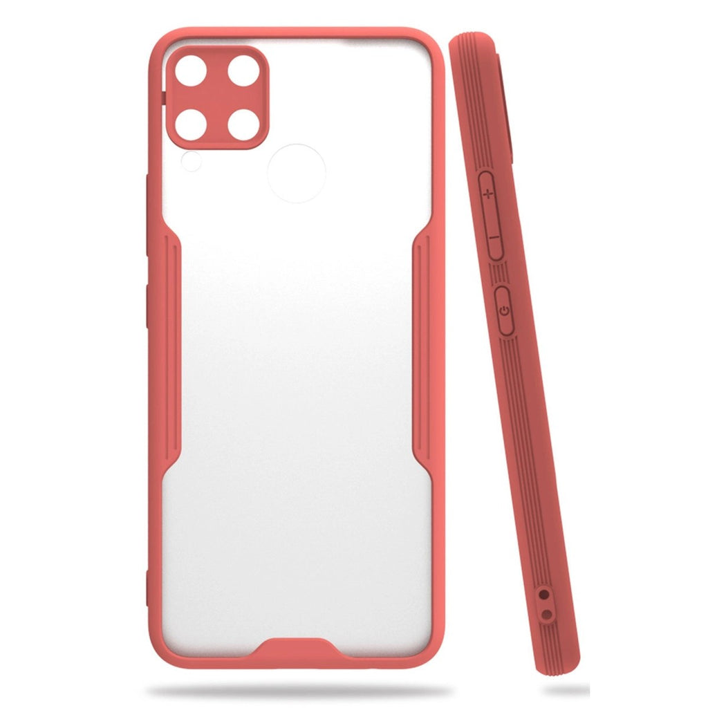 Mey İthalat® Realme C15 Kılıf Platin Silikon - Pembe