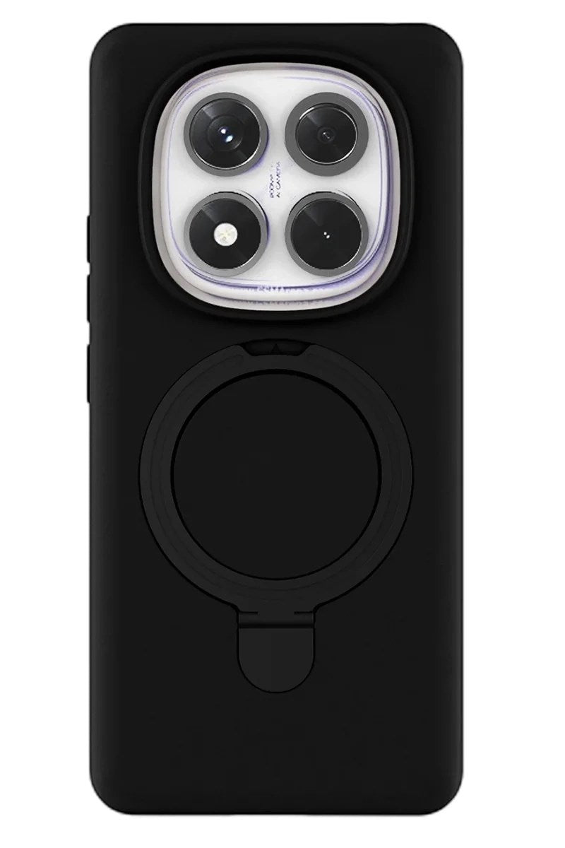 Mey İthalat® Redmi Note 14 Pro 4G Regal Magsafe Standlı Kapak - Siyah