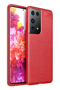 Mey İthalat® Samsung Galaxy S21 Ultra Kılıf Auto Focus Kapak - Kırmızı