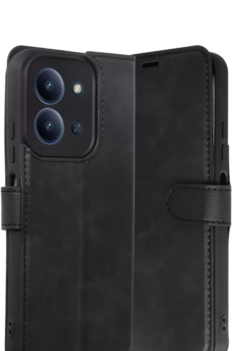 Mey İthalat® Redmi 15C 4G Trend S Plus Kapaklı Kılıf - Siyah