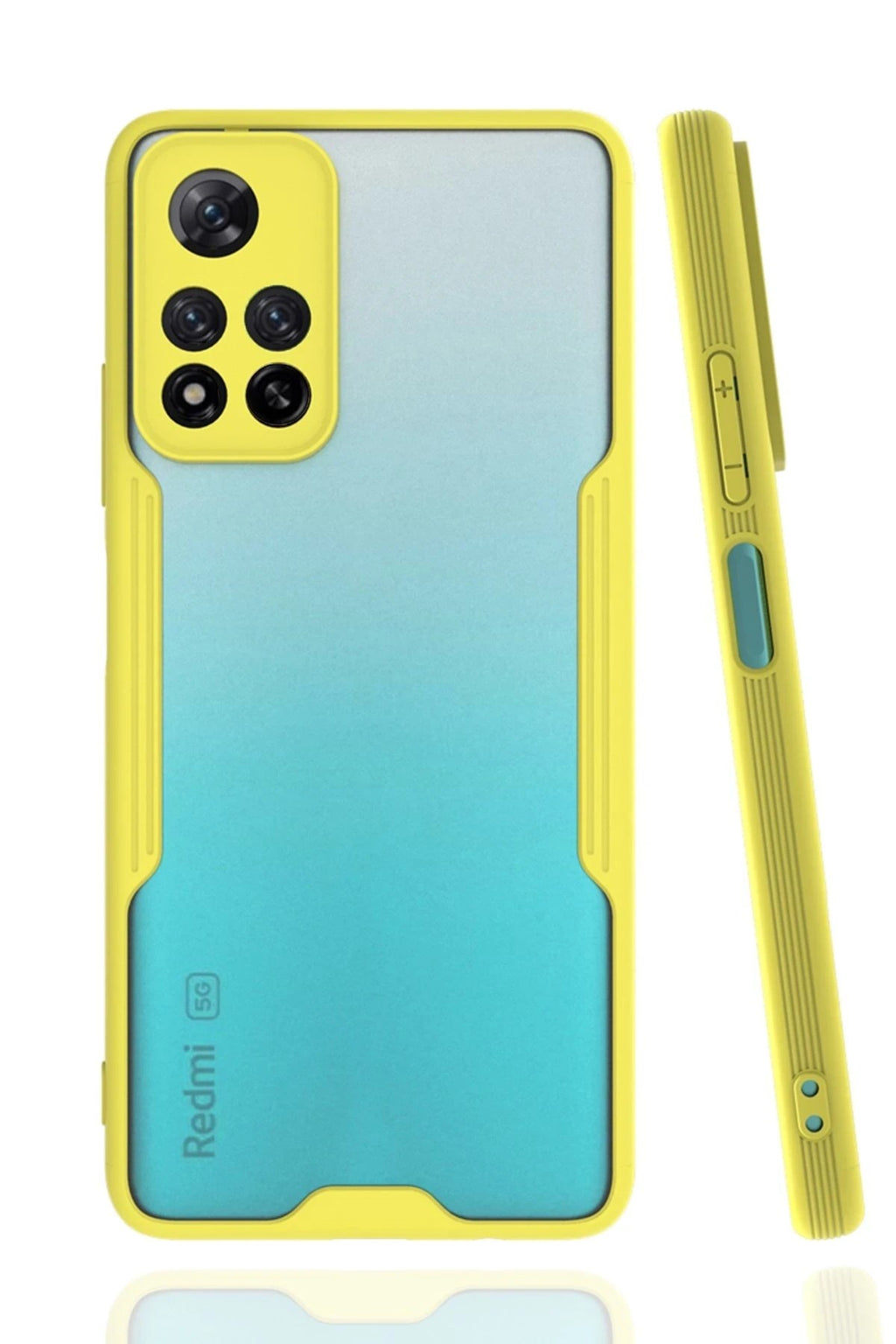 Mey İthalat® Redmi Note 11 Pro Plus 5G Kılıf Platin Silikon - Sarı
