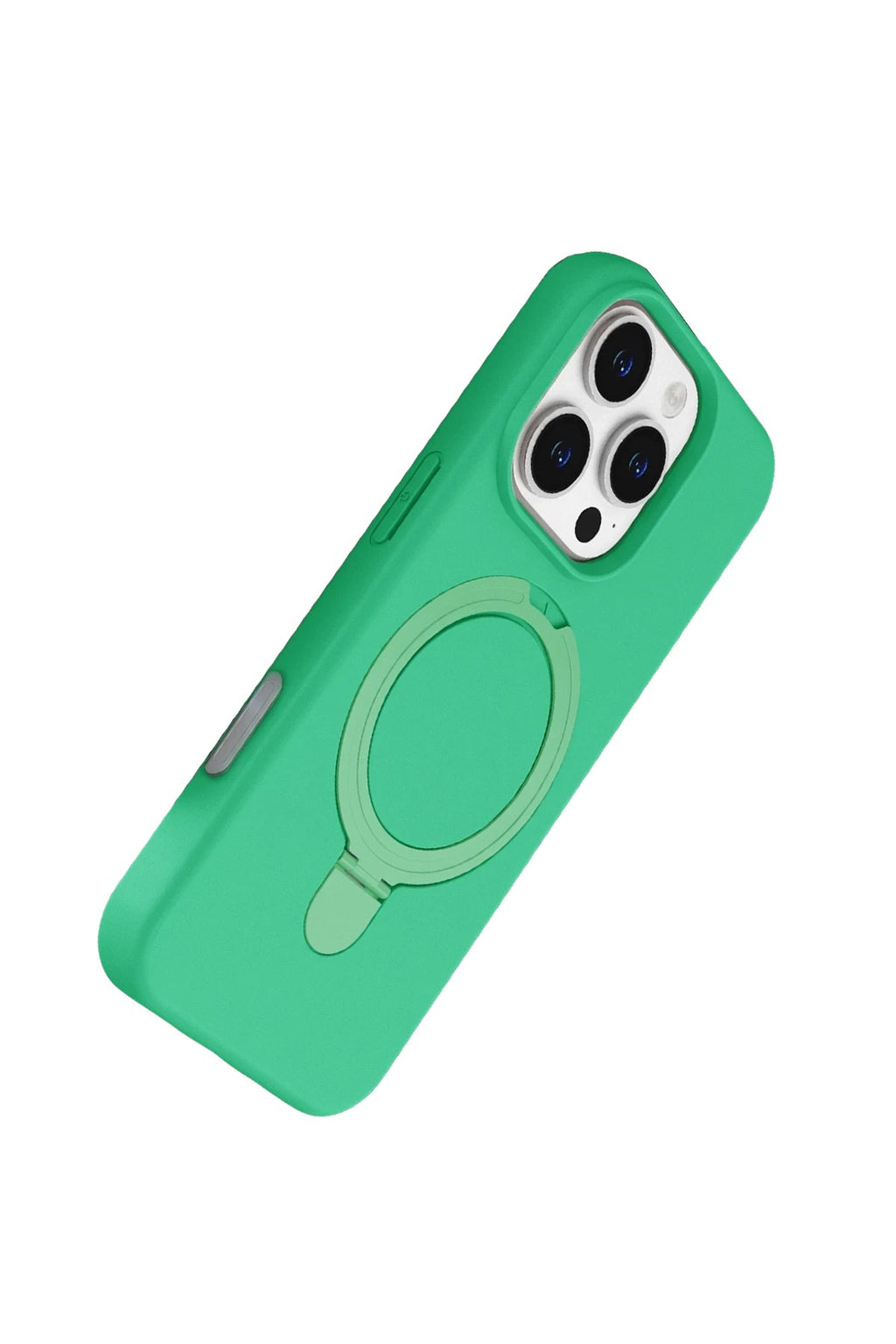 Mey İthalat® iPhone 16 Pro Regal Magsafe Standlı Kapak - Yeşil