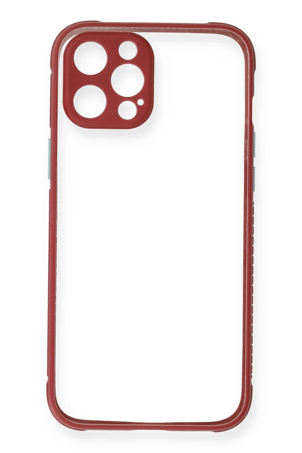 Mey İthalat® iPhone 12 Pro Kılıf Miami Şeffaf Silikon - Fuşya
