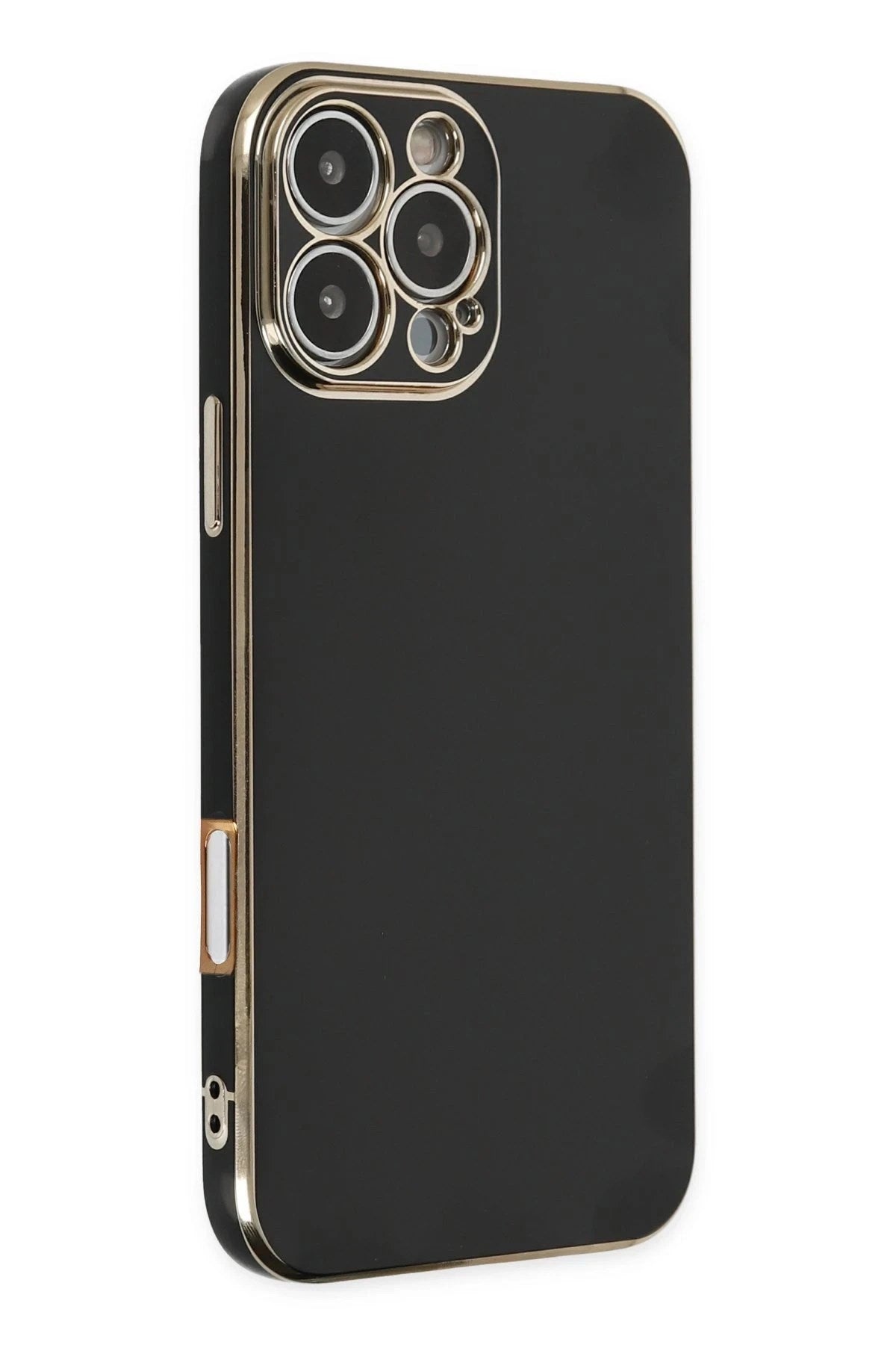 Mey İthalat® iPhone 16 Pro Kılıf Volet Silikon - Siyah