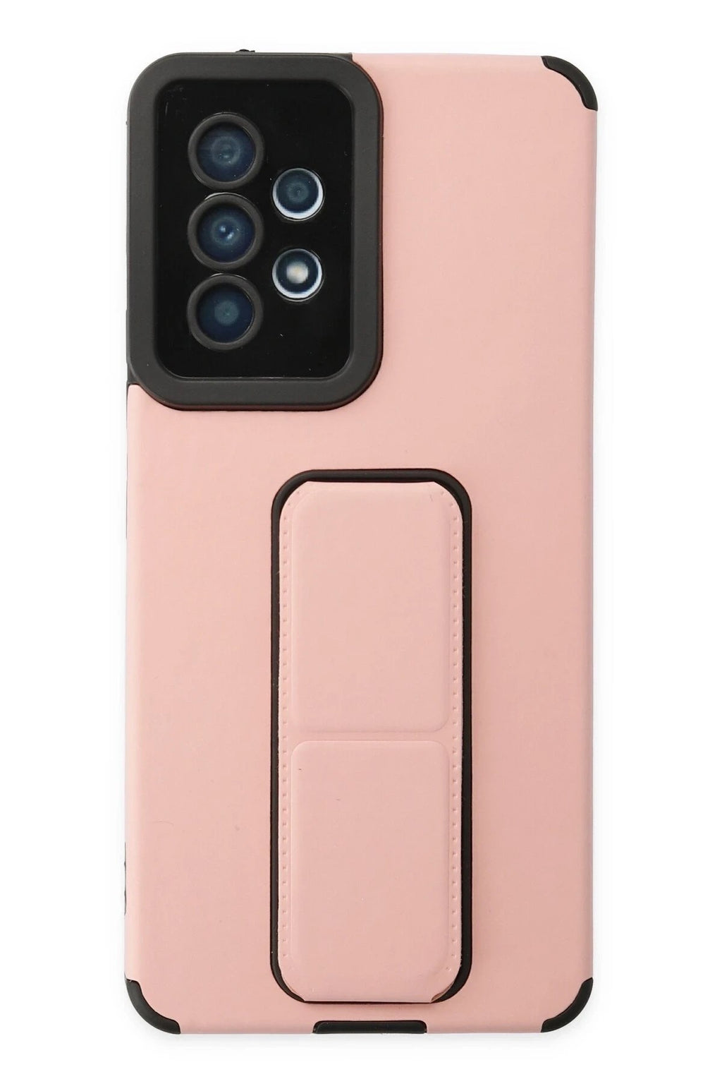 Mey İthalat® Samsung Galaxy A53 5G Kılıf Mega Standlı Silikon - Pudra