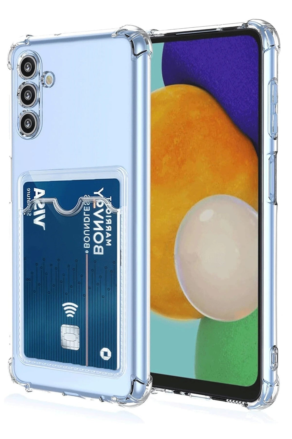 Mey İthalat® Samsung Galaxy A26 Kılıf Kart Şeffaf Silikon - Şeffaf
