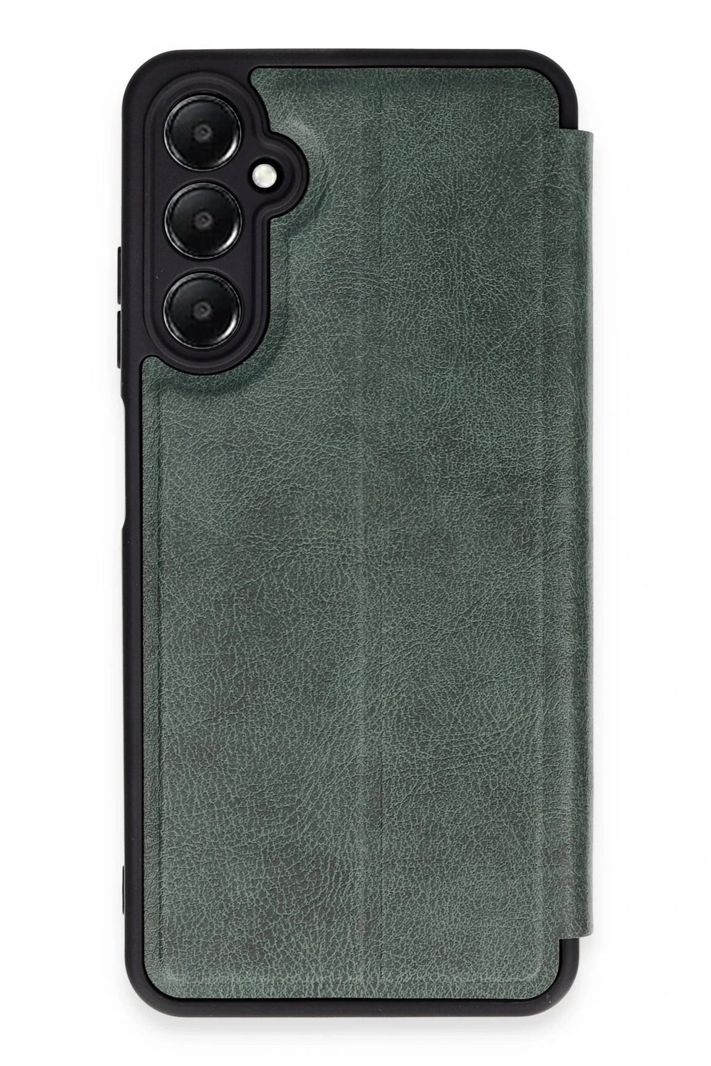 Mey İthalat® Samsung Galaxy A15 4G Kılıf Flip Cover - Koyu Yeşil