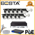 5 MP 1440P 10 Kameralı IP POE Güvenlik Seti