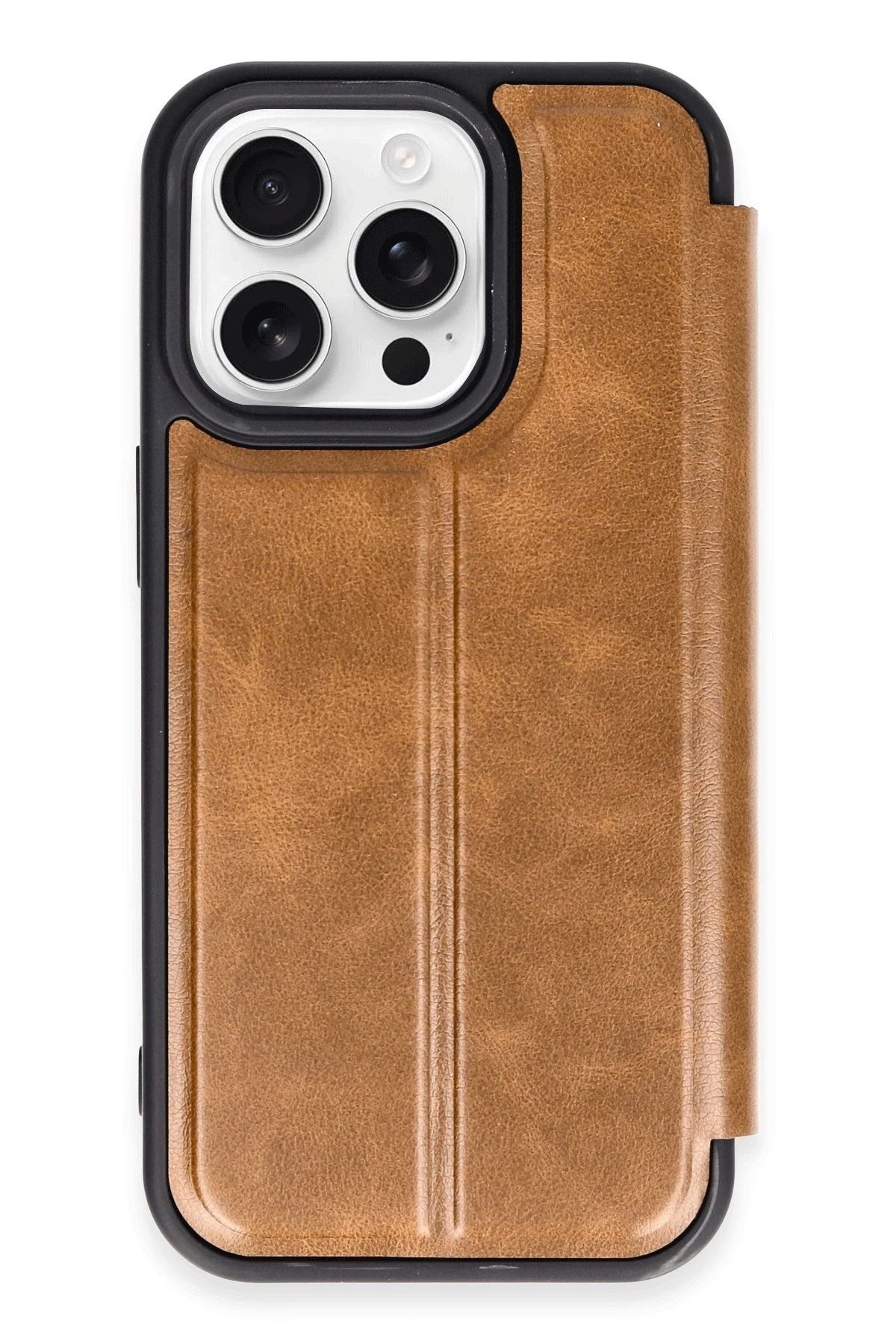 Mey İthalat® iPhone 14 Pro Kılıf Flip Cover - Taba