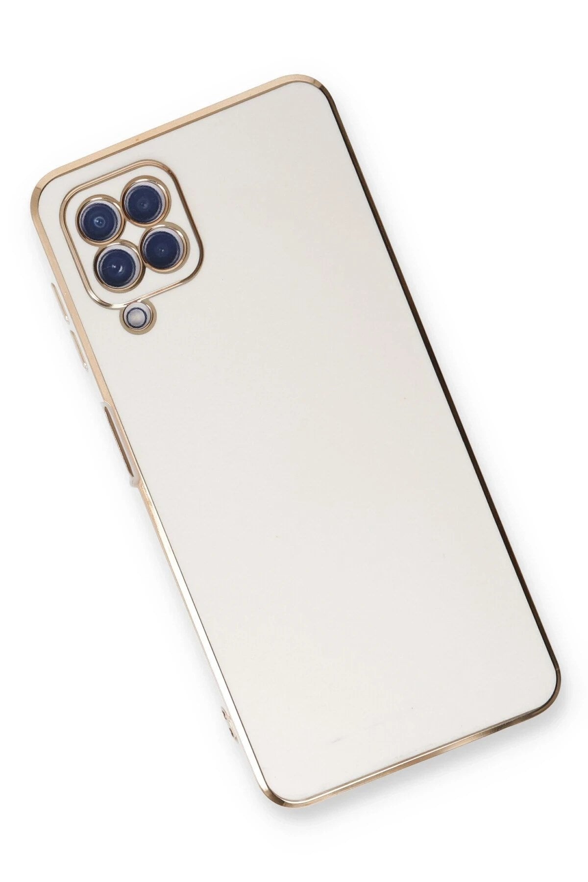 Mey İthalat® Samsung Galaxy A22 Kılıf Volet Silikon - Beyaz