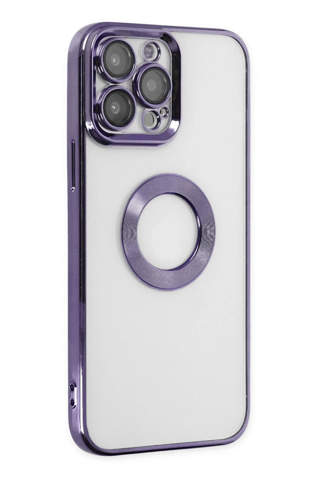 Mey İthalat® iPhone 14 Pro Kılıf Slot Silikon - Mor